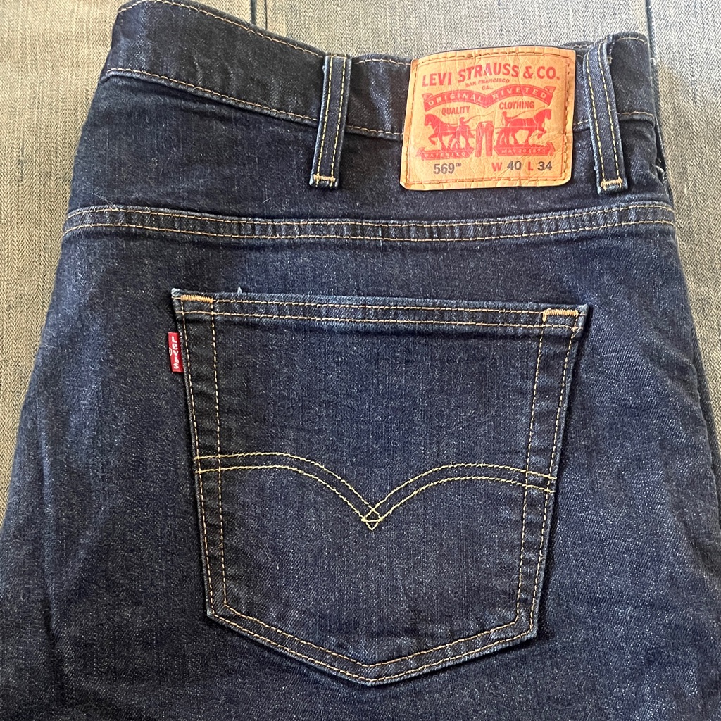 Levis Dark Indigo Relaxed Fit Jeans